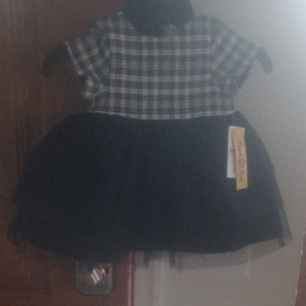 Plaid and Tulle Dress